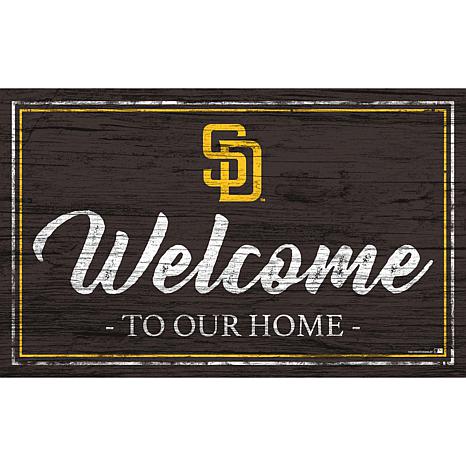 San Diego Padres 11'' x 19'' Welcome Team Tag Sign