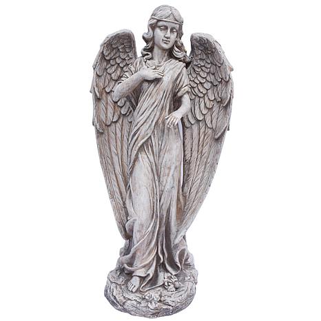 Santa's Workshop Cold Cast Angel on High in Grey