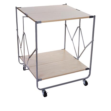 StoreSmith Foldable Side Cart with Wheels