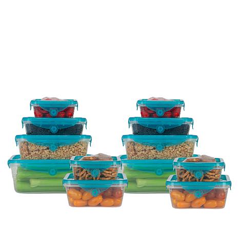 as seen on tv stretch and fresh 12 piece food storage container set