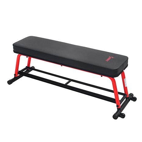 Flat Bench with 550 discount LB Max Weight, Dumbbell Rack and Transport Wheels