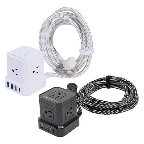 Tech Impressions 2-pack 9-Device Power Cube with Surge Protection