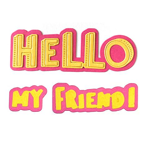 The Stamps of Life マウス文言スタンプ カード作成やスクラップブックに Sign4Mouseのことわざ Mo 並行輸入品 The Stamps of Life Hello My Friend Word Die Set - 22150121 | HSN