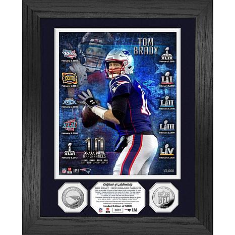 Tom Brady 10 Super Bowls Bronze Coin Photo Mint