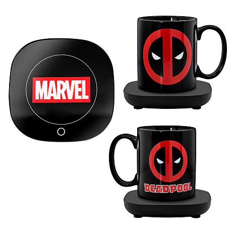 Uncanny Brands Marvel Deadpool Mug Warmer with Mug