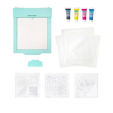 We R Memory Keepers Vinyl Print Press All-In-One Screen Printing Kit