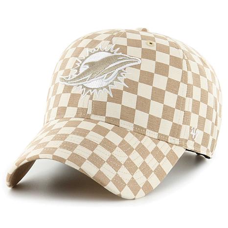 Women's '47 Tan Miami Dolphins Cheetah Clean Up Adjustable Hat