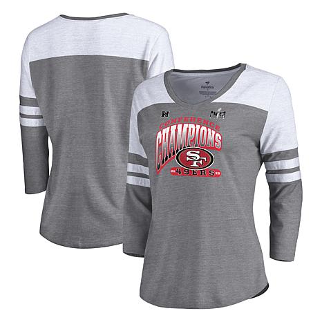 SAN FRANCISCO 49ERS WOMEN'S PRIMARY LOGO TEE - GRAY