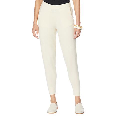 jogger pants and sweater