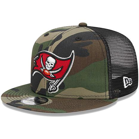 New Era Tampa Bay Buccaneers Youth Camo Trucker 9FIFTY Snapback Hat