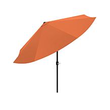 10' Auto-Tilt Patio Umbrella with Easy Crank - Terracotta
