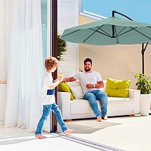 10' Hanging Cantilever Patio Umbrella - Dusty Green