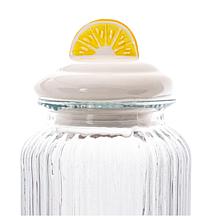 10 Strawberry Street 2-pc. Lemon & Macaron Knob Canisters