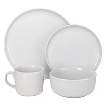 10 Strawberry Street Double Line 16-Piece Dinnerware Set