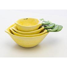10 Strawberry Street Lemon Measuring Cups - Set of 4