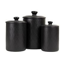 Tabletops Gallery Ziggy 3-Piece Kitchen Canister Set