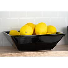 10 Strawberry Street Nova Square 40-Piece Dinnerware Set, Black