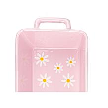 10 Strawberry Street Pink Daisy Polka Dot Loaf Pan