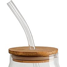 10 Strawberry Street Retro Boo Glass Tumbler, Straw & Lid, Set Of 4