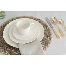 10 Strawberry Street Valentina 10.75" Dinner Plate Set of 6