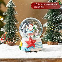 100mm Christmas Resin Musical Snowflakes Waterglobe