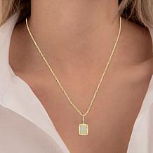 10K Yellow Gold 1/5ctw Pave' Diamond Fashion Pendant with Chain