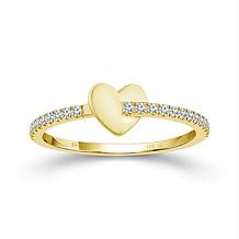 10K Yellow Gold 1/6ctw Diamond 23-Stone Band Ring