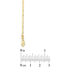 10K Yellow Gold Classic Mariner Bracelet with Lobster Clasp