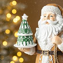 11.75" H Resin Christmas Santa Table Decor