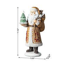 11.75" H Resin Christmas Santa Table Decor