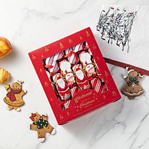 12-Pack Christmas Party Crackers with Santa & Snowman Designs