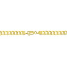 14K Gold 8-1/2" 7mm Comfort Curb Bracelet
