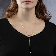 14K Gold Adjustable 22" Paperclip Chain