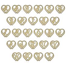 14K Gold-Plated "Entwined" Double Heart Initial Necklace