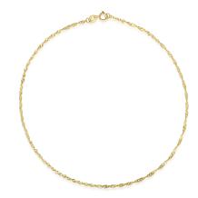 14K Gold Singapore Chain 10" Anklet
