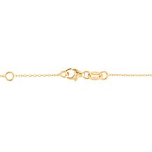 14K Gold Two-tone Geometric Station Bracelet