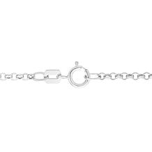 14K White Gold 18" 1.9mm Rolo and Oval Chain