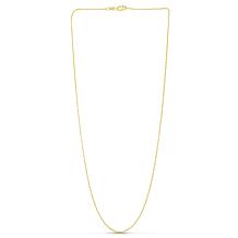 14K Yellow Gold 0.9mm Diamond-Cut Lumina Chain Necklace