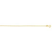 14K Yellow Gold 1.1mm Diamond-Cut Cable Chain Necklace - 24"