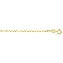 14K Yellow Gold 20" 1.9mm Rolo and Oval Chain
