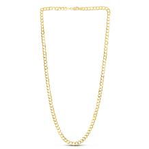 14K Yellow Gold 4mm Rope Chain Necklace and Bracelet Set - 9895342