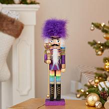 15" Wooden Gay Pride Nutcracker with Rainbow Pants