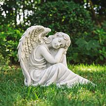 15"H MGO Sleeping Angel Garden Statue