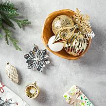 160ct Christmas Elegant Silver & Gold Deluxe Shatterproof Ornaments