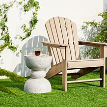 17.25"H Multi-functional MGO Faux Terrazzo Garden Stool or Plant Stand