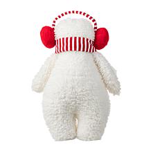 17.75"H Christmas Fabric Standing Snowman