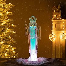 18" H Acrylic LED Color-Changing Lighted Tabletop Nutcracker