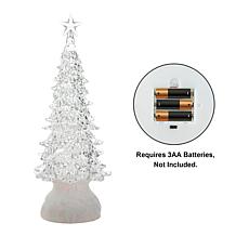 18.5" H Acrylic LED Color Rotating Lighted Christmas Tabletop Tree