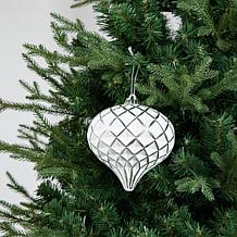 18ct Christmas Elegant Silver Deluxe Large Shatterproof Ornaments