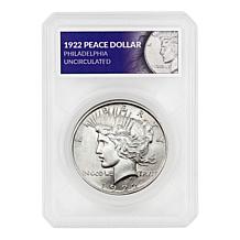 1922 Peace Dollar-Uncirculated in Defender Holder 